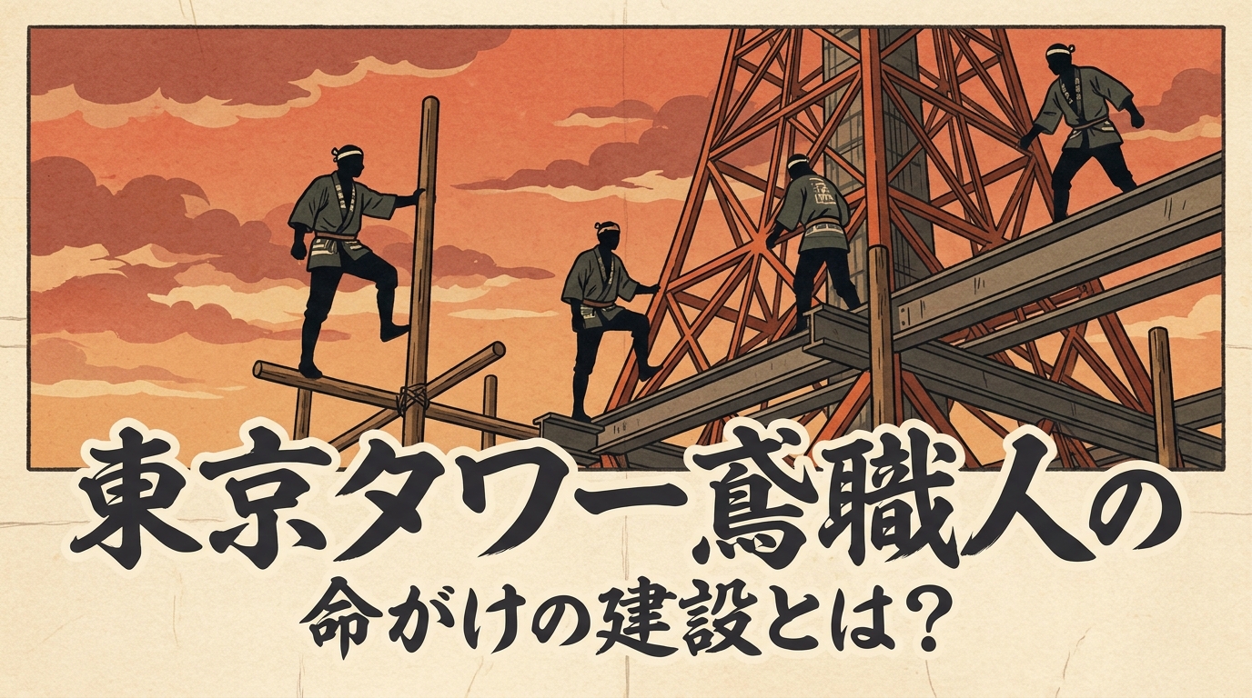 東京タワー鳶職人の命がけの建設とは？