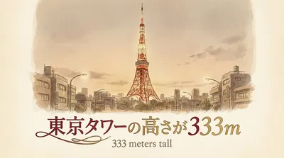 東京タワーの高さが333mの理由とは？