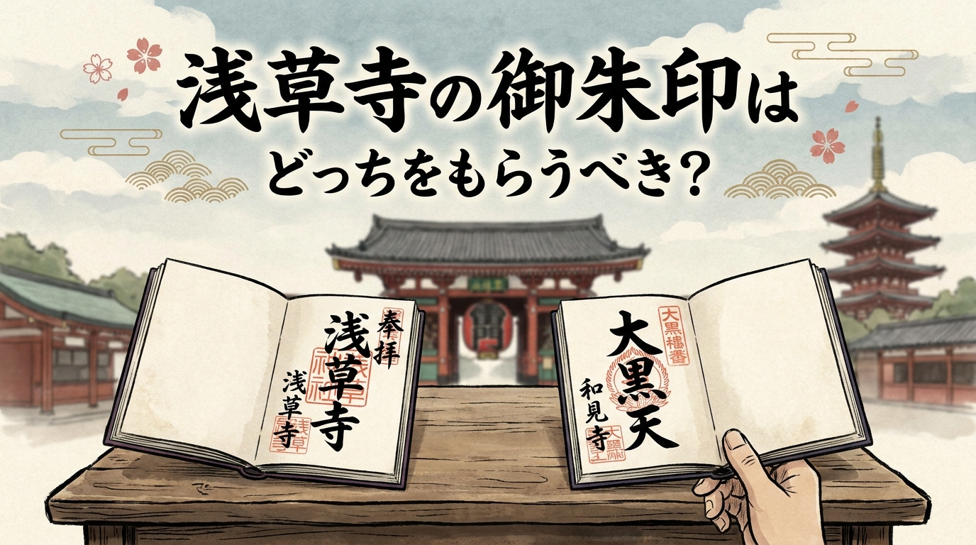 浅草寺の御朱印はどっちをもらうべき？