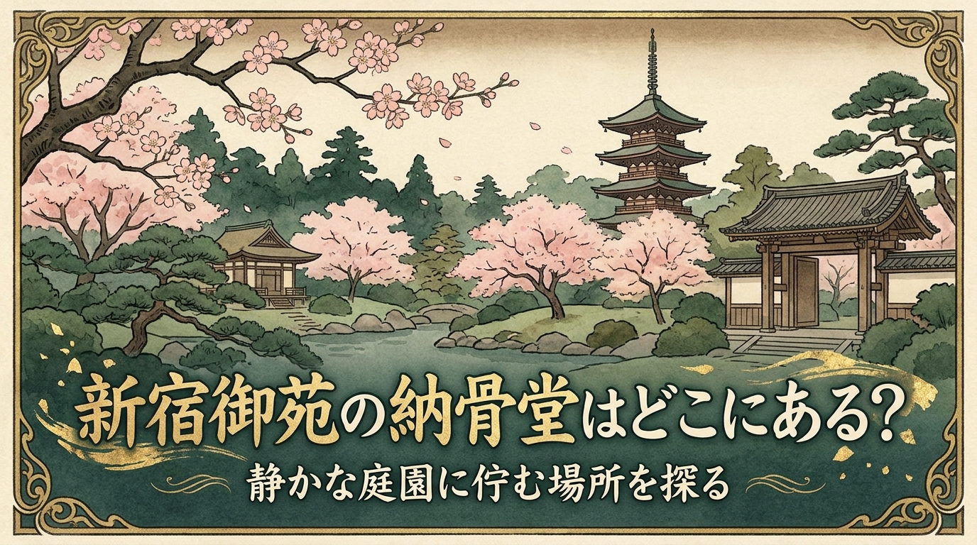 新宿御苑の納骨堂はどこにある？