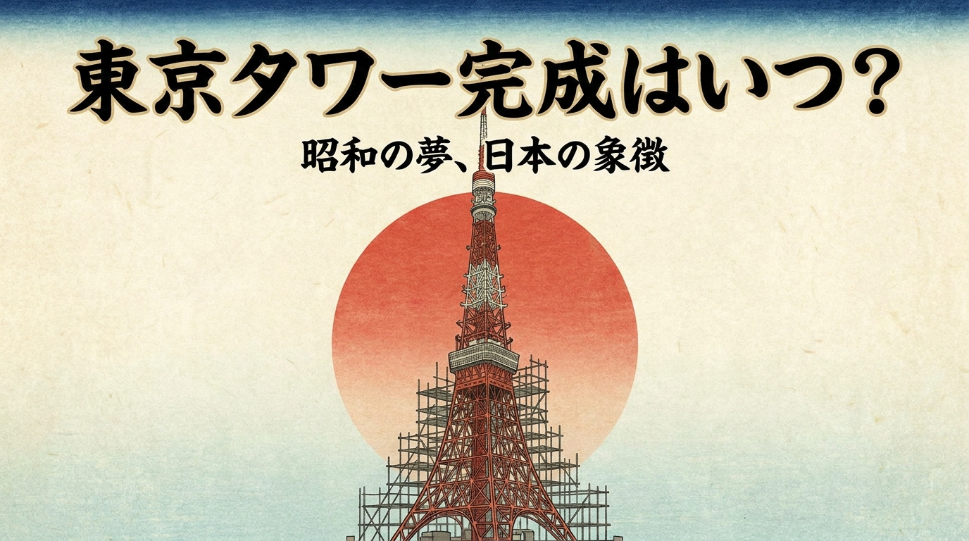 東京タワー完成はいつ?