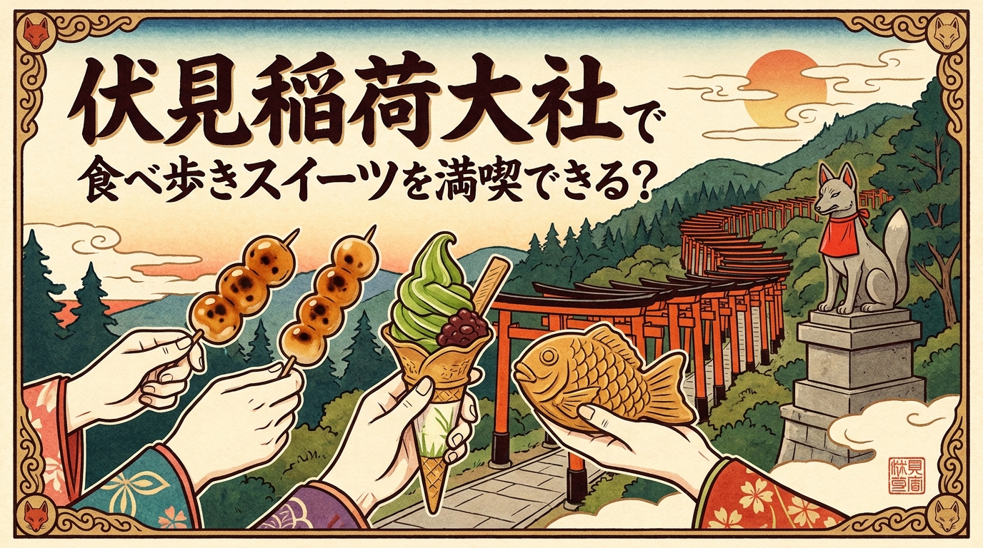 伏見稲荷大社で食べ歩きスイーツを満喫できる？