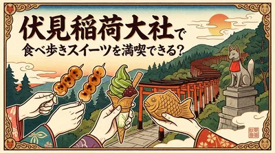 伏見稲荷大社で食べ歩きスイーツを満喫できる？