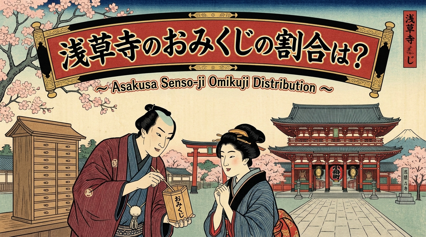 浅草寺のおみくじの割合は？