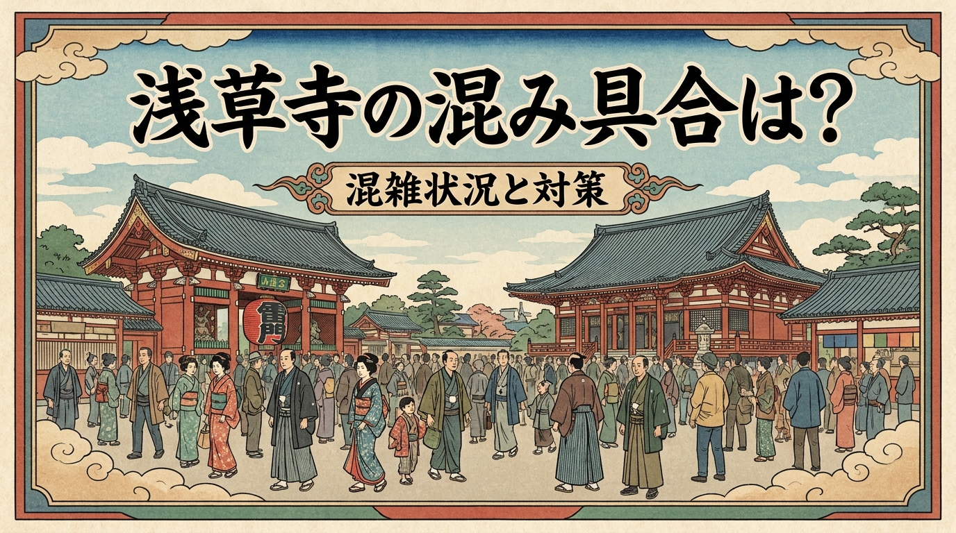 浅草寺の混み具合は？