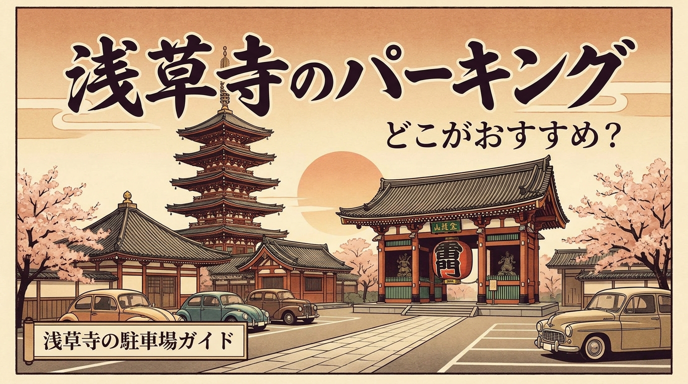 浅草寺のパーキングはどこがおすすめ?