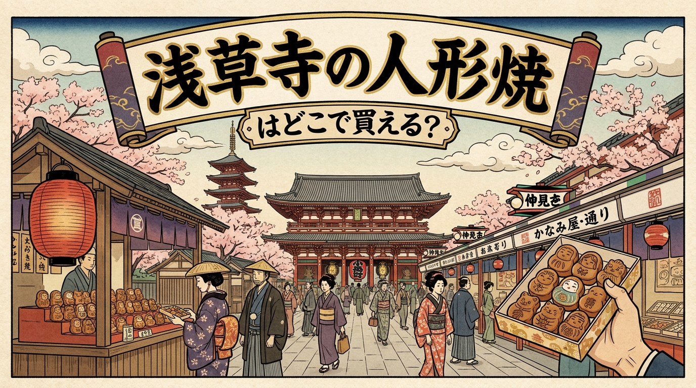 浅草寺の人形焼はどこで買える？