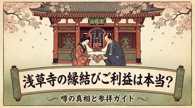 浅草寺の縁結びご利益は本当？