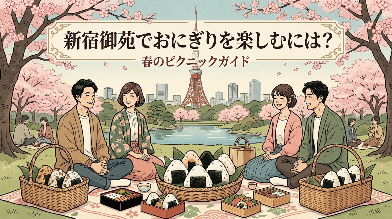 新宿御苑でおにぎりを楽しむには？