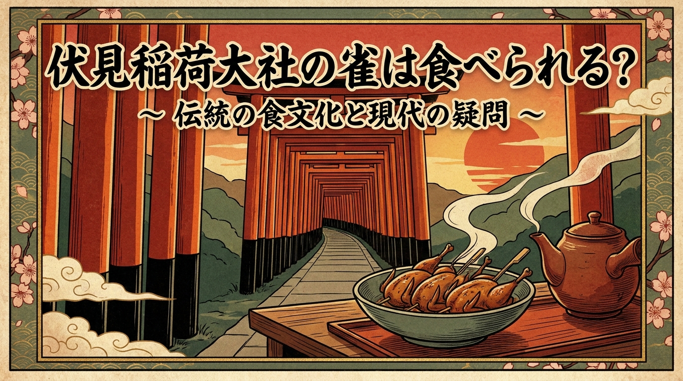 伏見稲荷大社の雀は食べられる？
