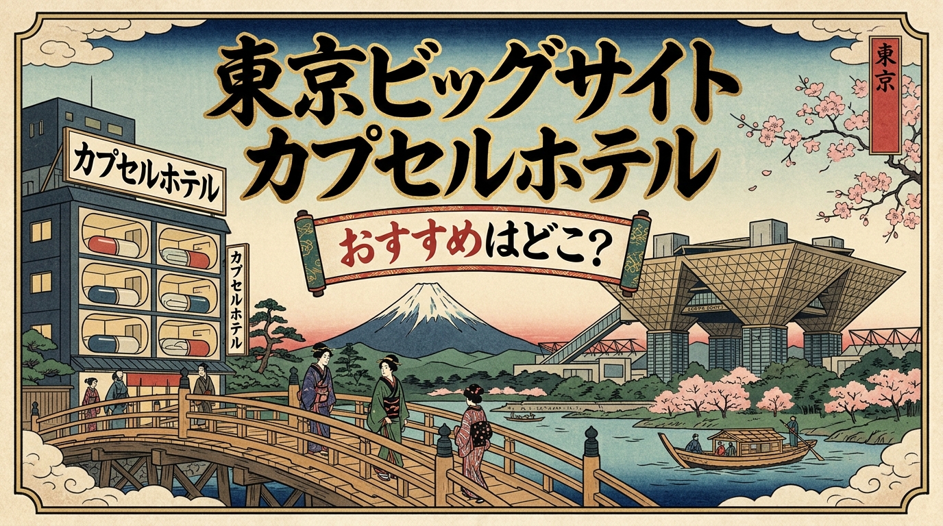 東京ビッグサイト カプセルホテルはどこがおすすめ？