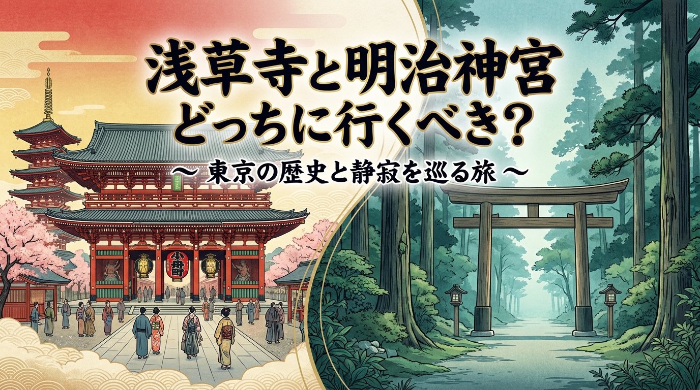 浅草寺と明治神宮どっちに行くべき?
