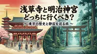 浅草寺と明治神宮どっちに行くべき？