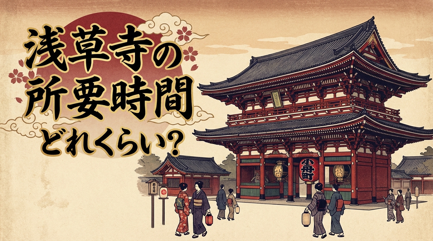 浅草寺の所要時間はどれくらい?