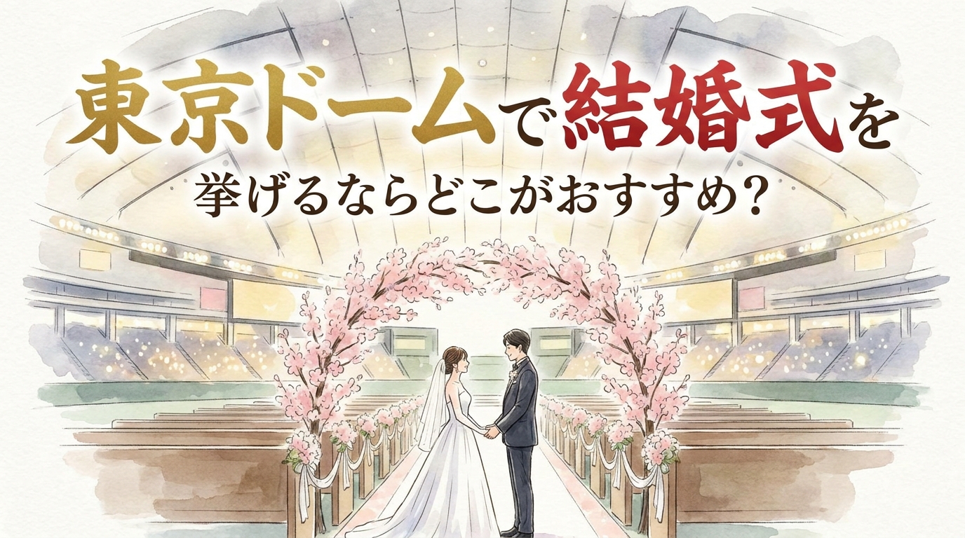 東京ドームで結婚式を挙げるならどこがおすすめ？