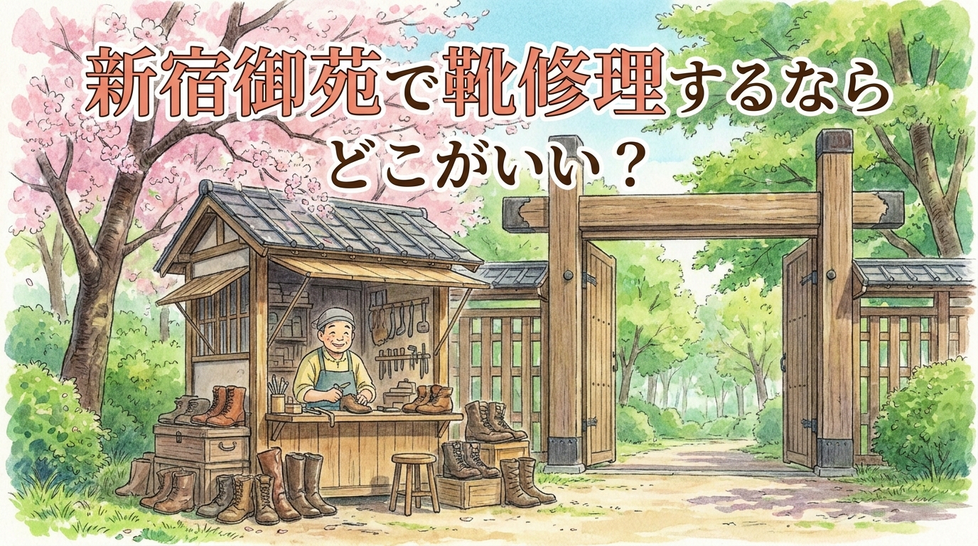新宿御苑で靴修理するならどこがいい？