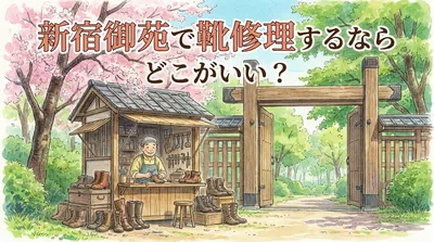 新宿御苑で靴修理するならどこがいい？