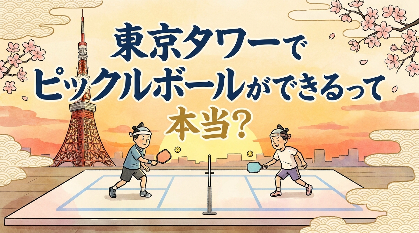 東京タワーでピックルボールができるって本当？
