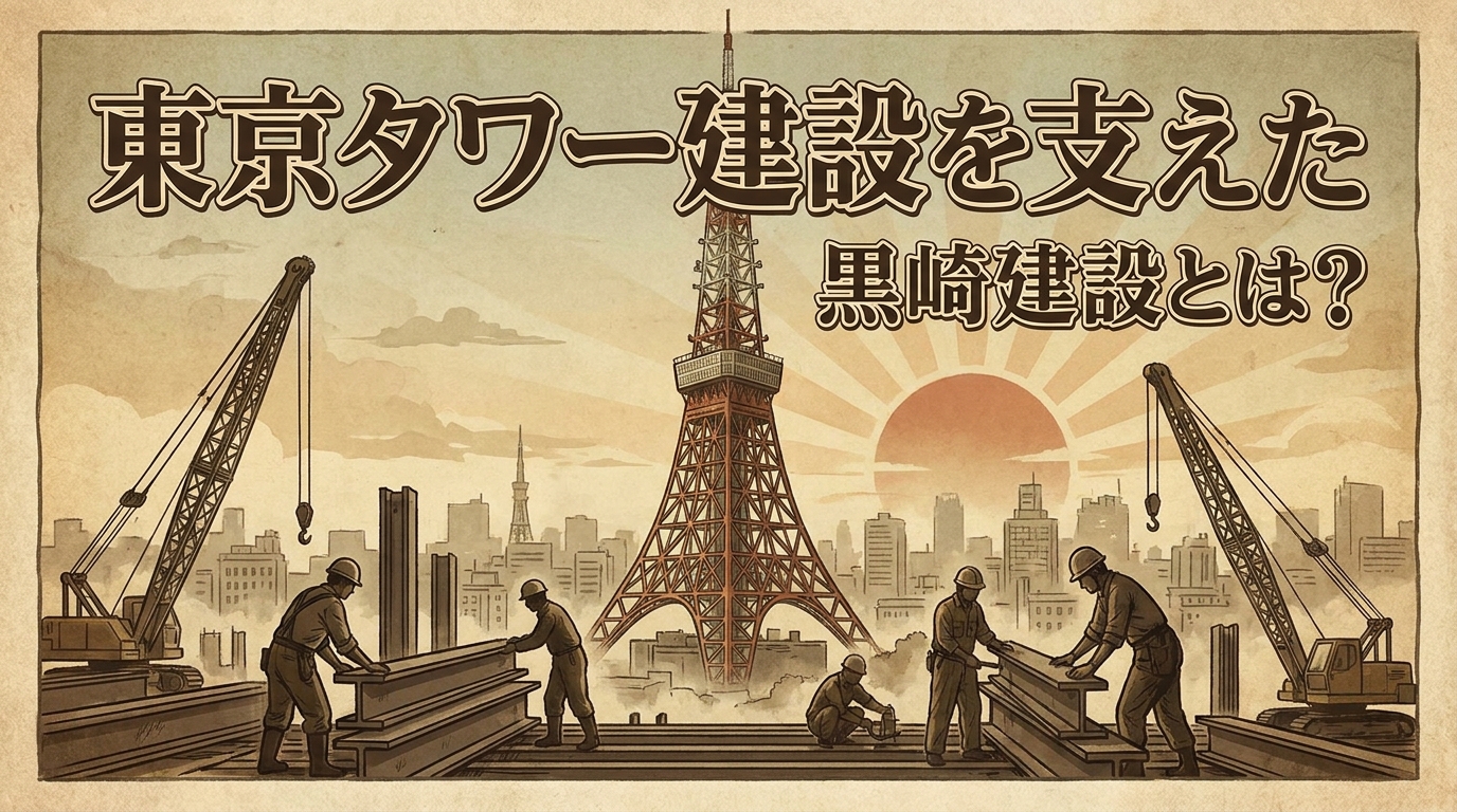 東京タワー建設を支えた黒崎建設とは？