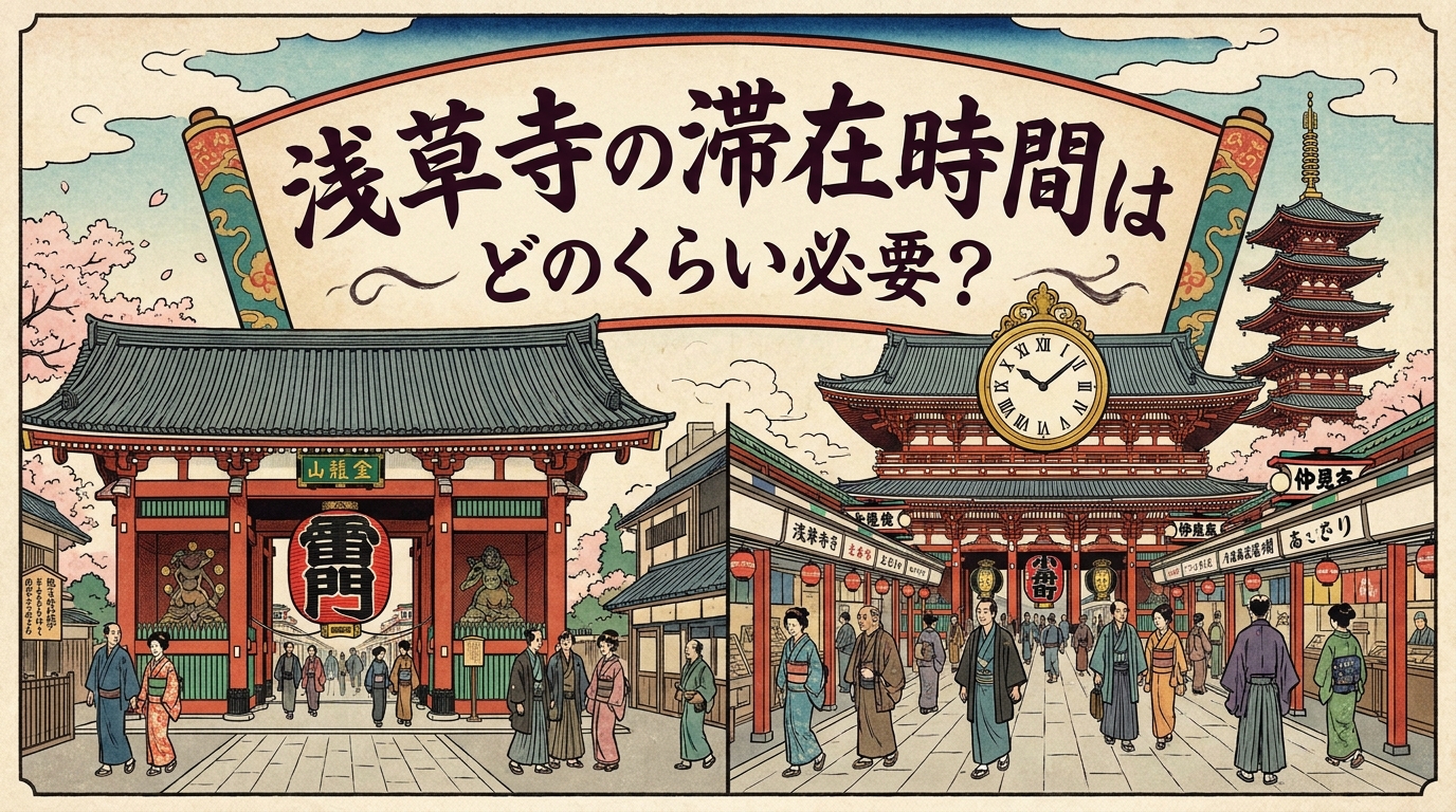 浅草寺の滞在時間はどのくらい必要?