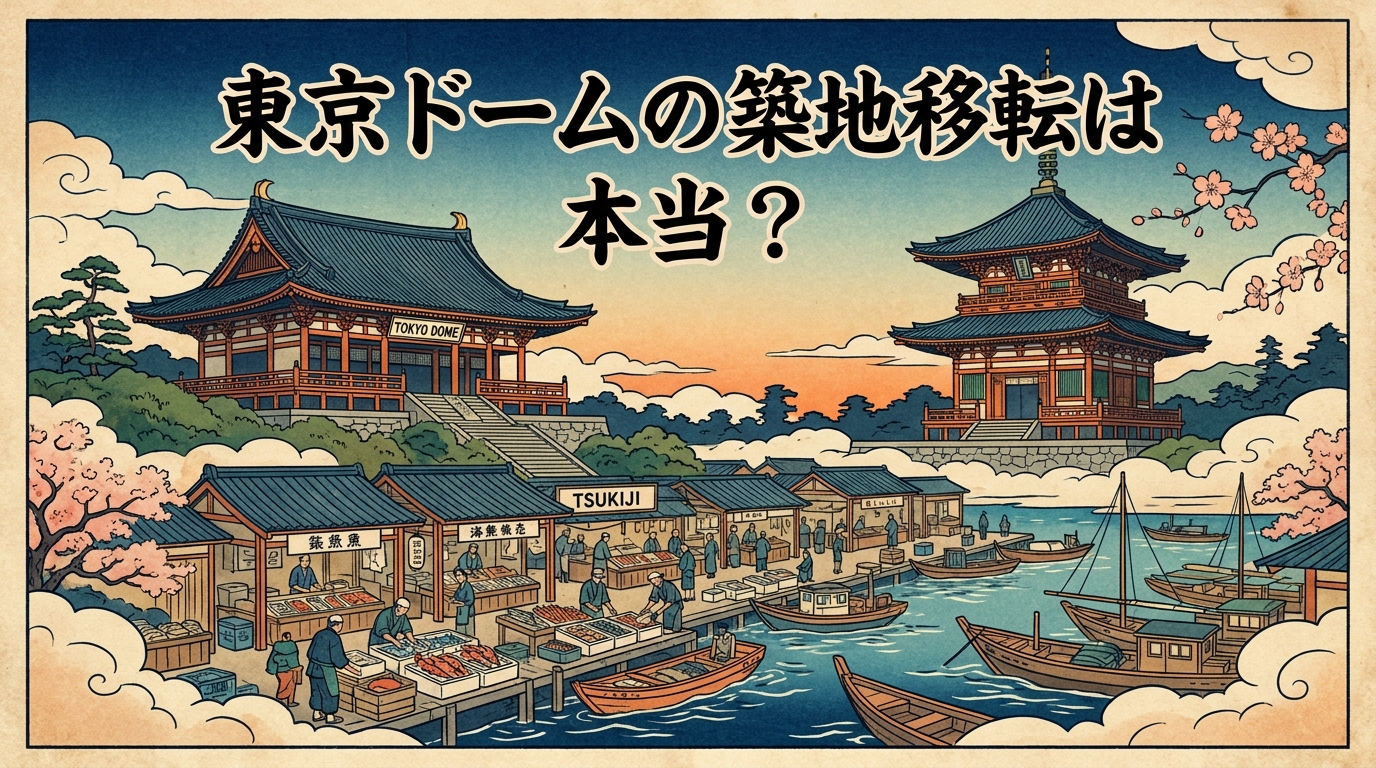 東京ドームの築地移転は本当?