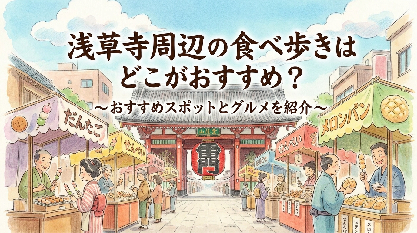 浅草寺周辺の食べ歩きはどこがおすすめ？