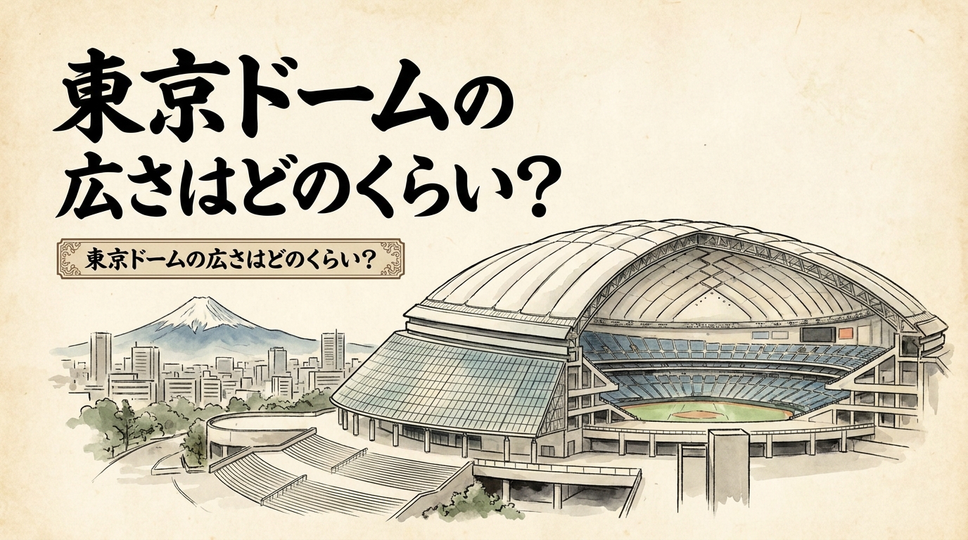 東京ドームの広さはどのくらい?