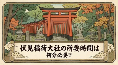 伏見稲荷大社の所要時間は何分必要？