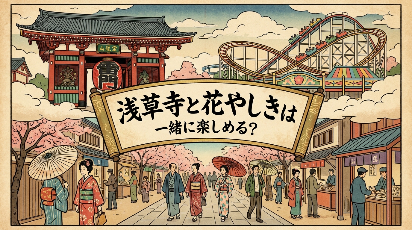 浅草寺と花やしきは一緒に楽しめる？