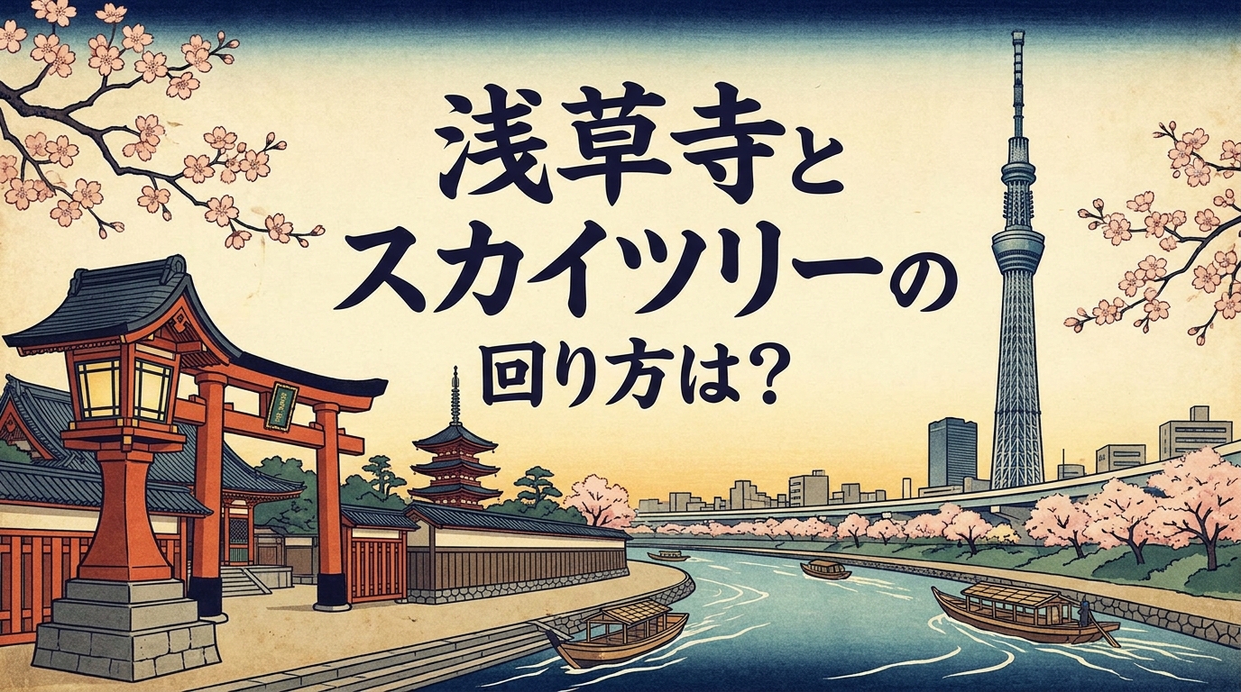 浅草寺とスカイツリーの回り方は?