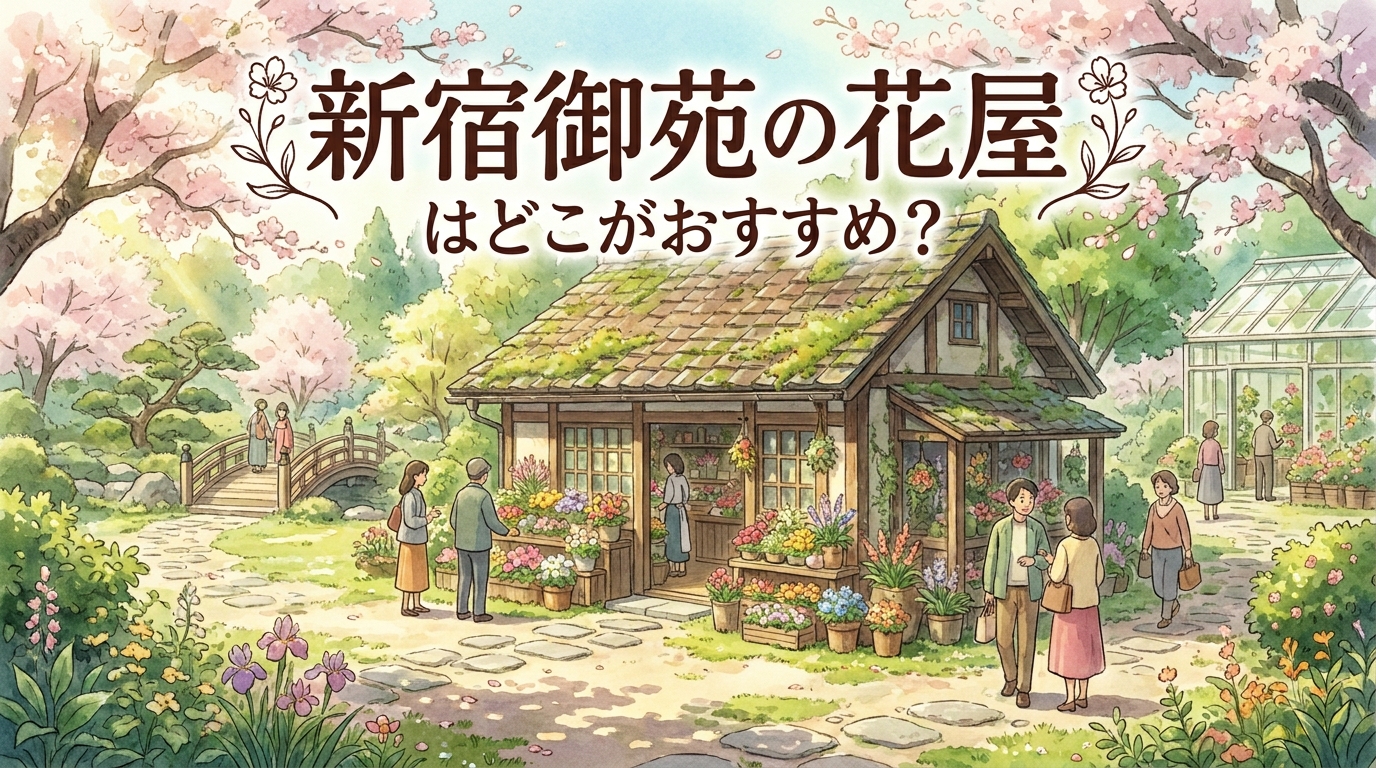 新宿御苑の花屋はどこがおすすめ？