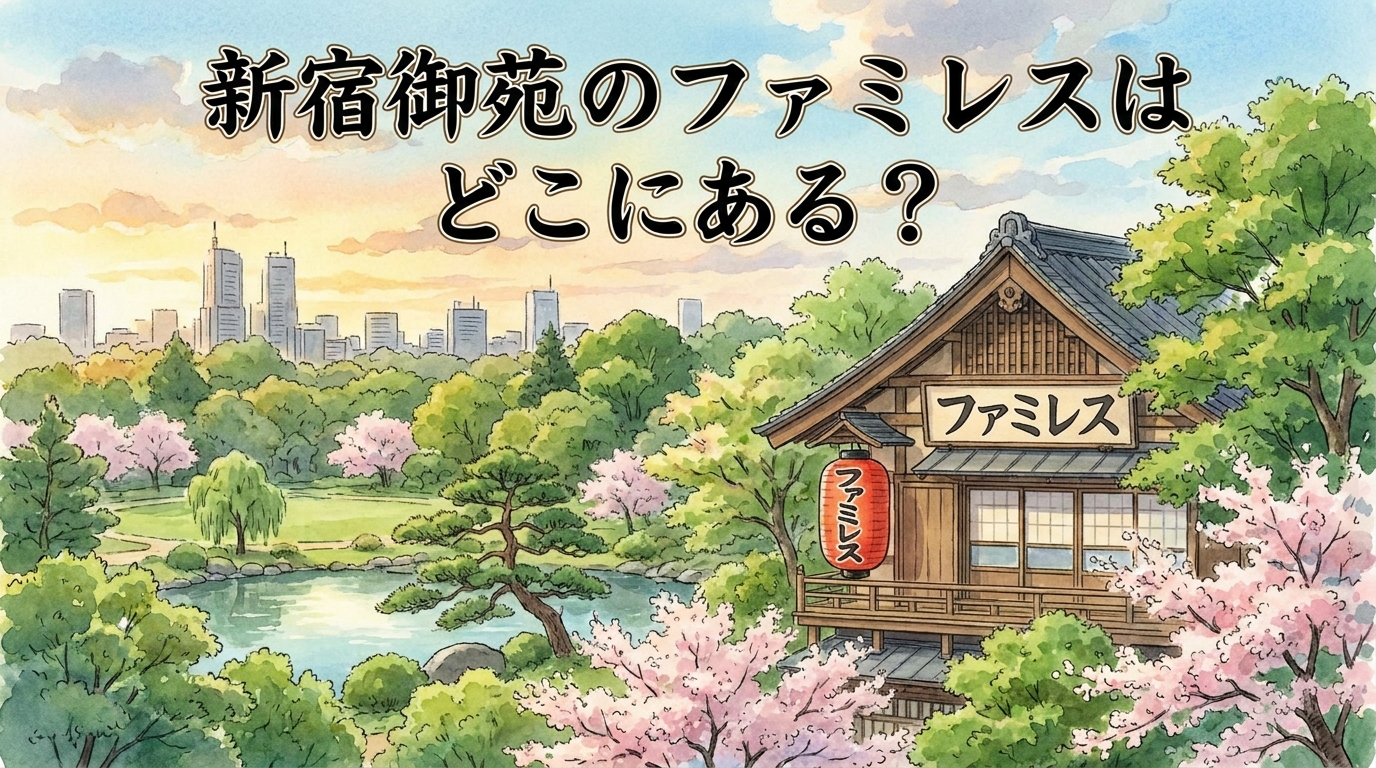 新宿御苑のファミレスはどこにある?