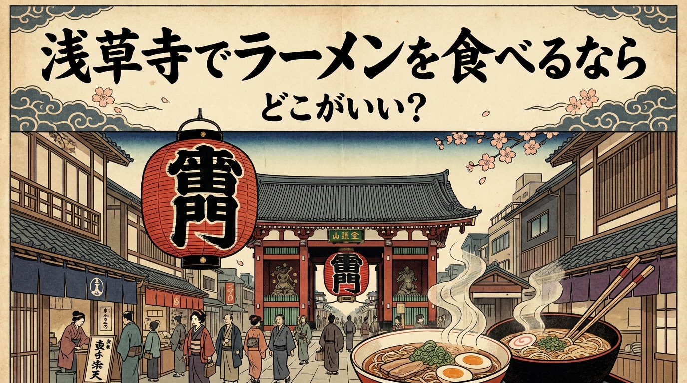 浅草寺でラーメンを食べるならどこがいい?