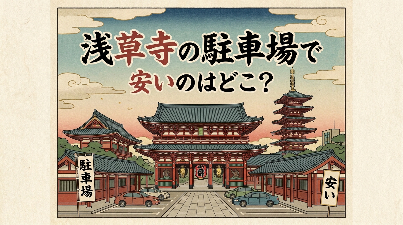 浅草寺の駐車場で安いのはどこ？