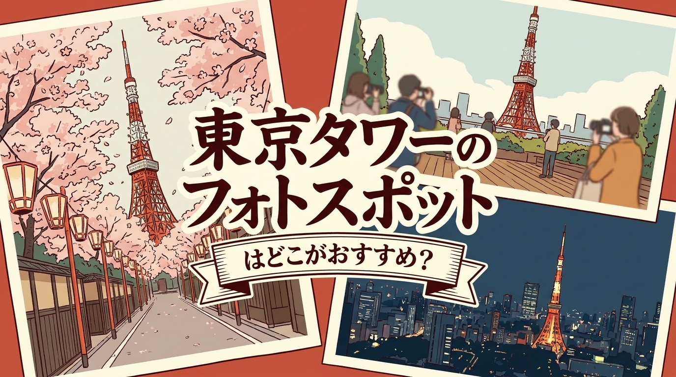 東京タワーのフォトスポットはどこがおすすめ?
