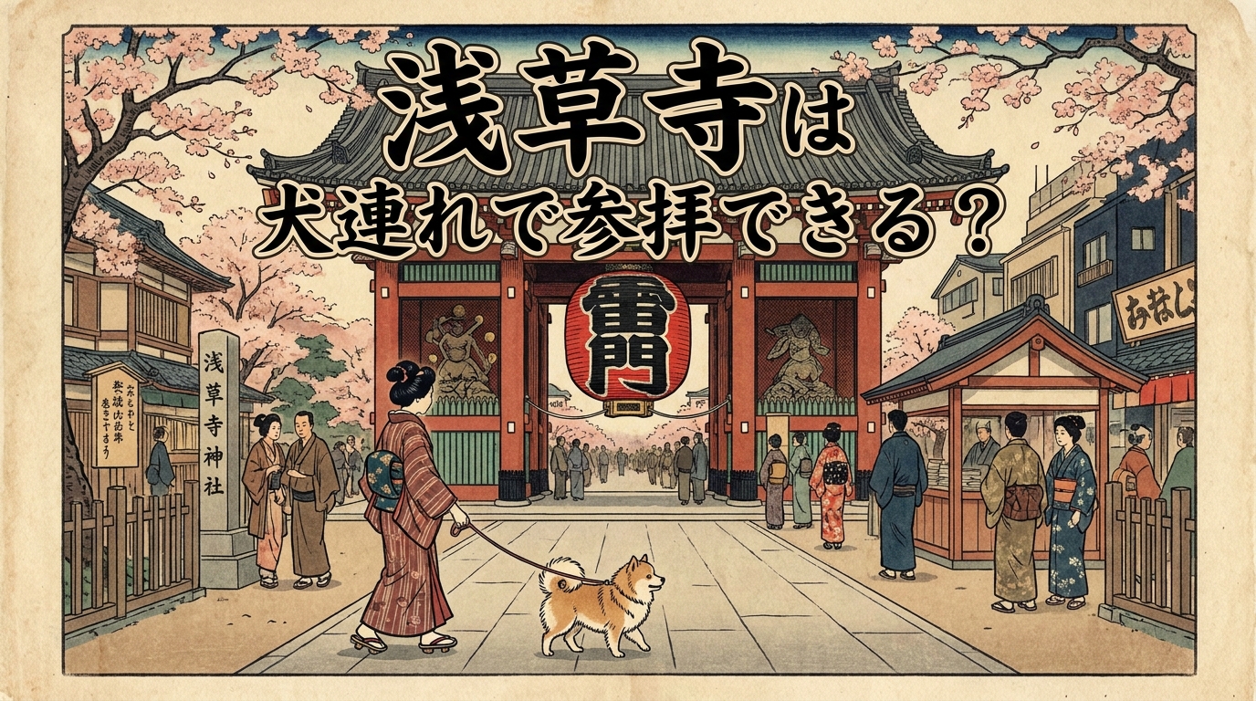浅草寺は犬連れで参拝できる？