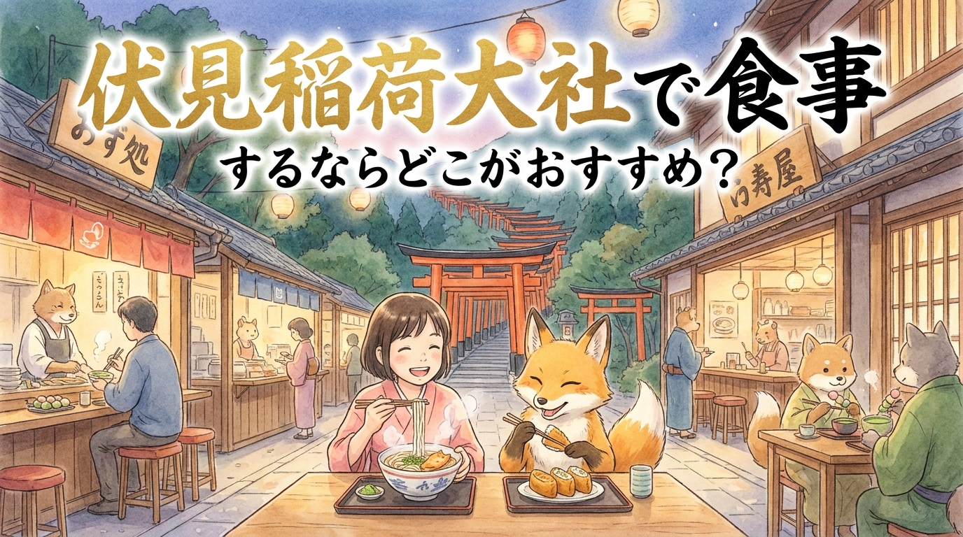 伏見稲荷大社で食事するならどこがおすすめ？