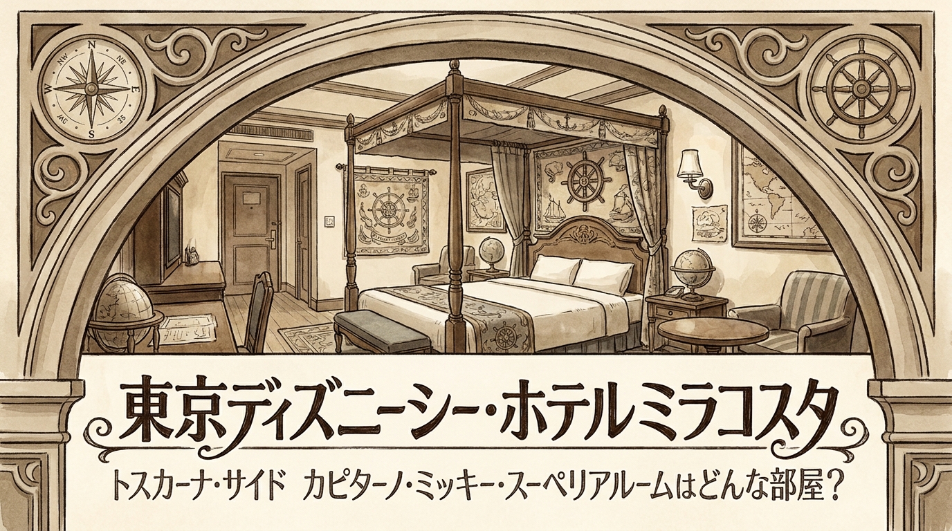 東京ディズニーシー・ホテルミラコスタ トスカーナ・サイド カピターノ・ミッキー・スーペリアルームはどんな部屋?