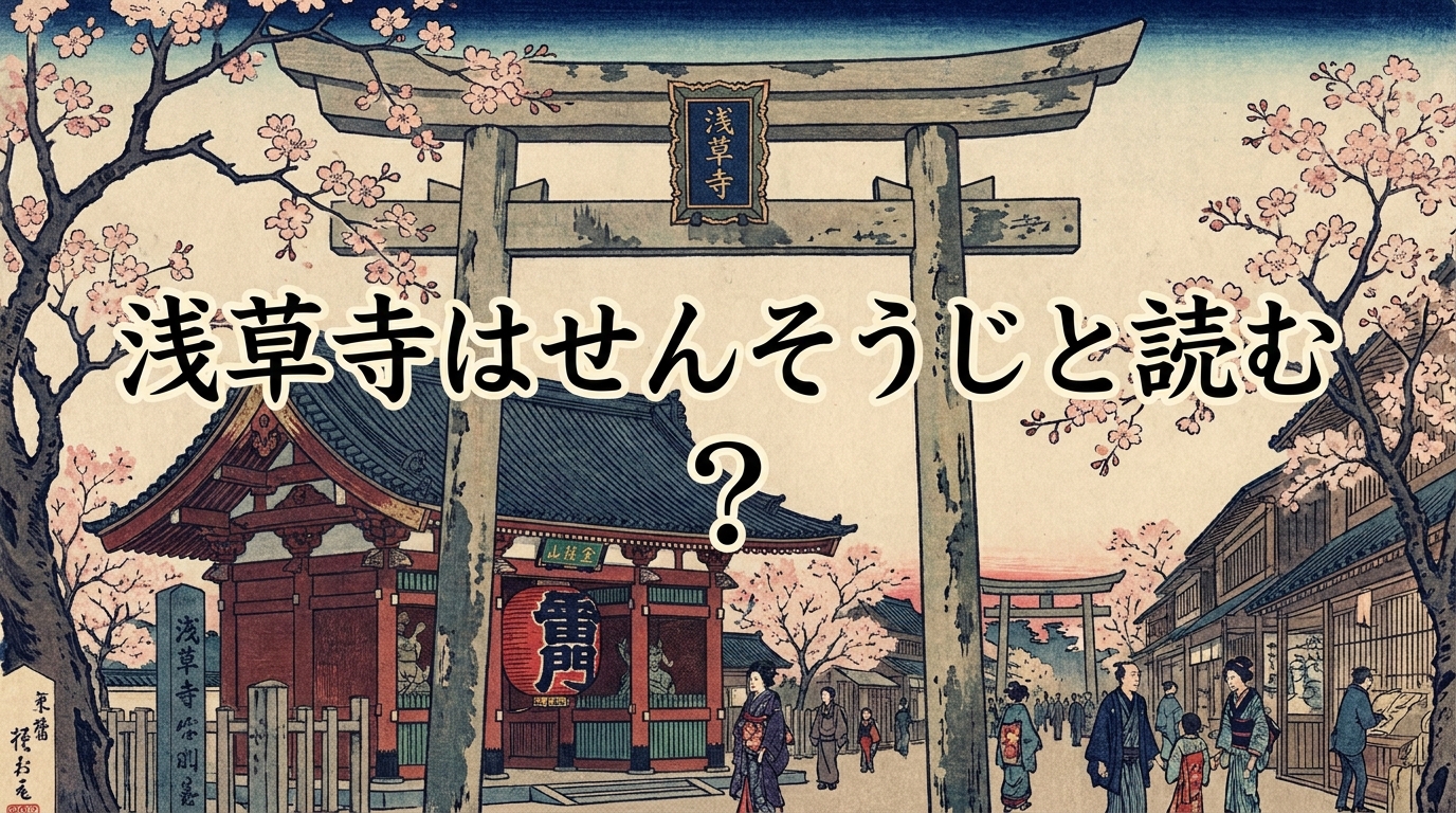 浅草寺はせんそうじと読む?