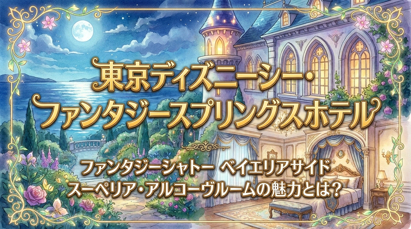 東京ディズニーシー・ファンタジースプリングスホテル ファンタジーシャトー ベイエリアサイド スーペリア・アルコーヴルームの魅力とは?