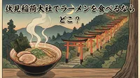 伏見稲荷大社でラーメンを食べるならどこ？