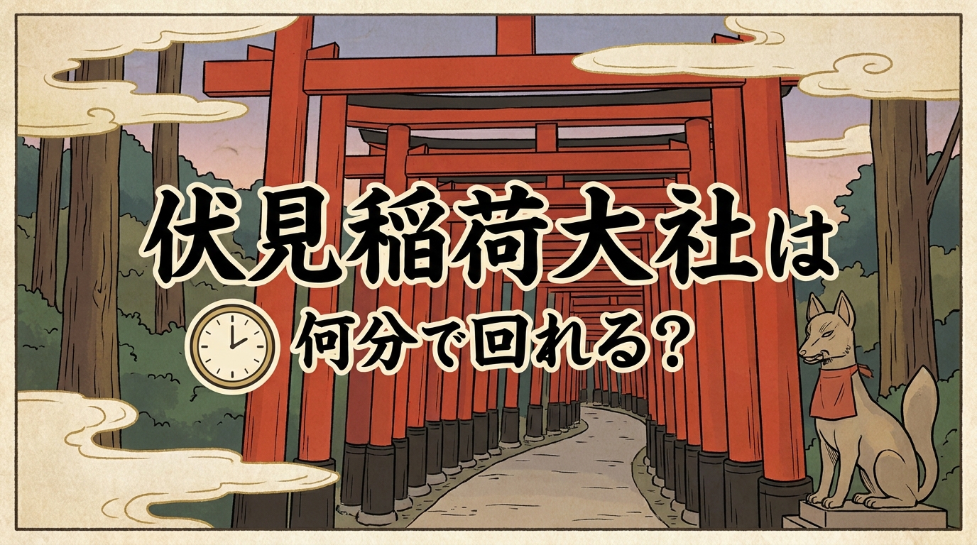 伏見稲荷大社は何分で回れる？