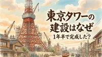 東京タワーの建設はなぜ1年半で完成した？