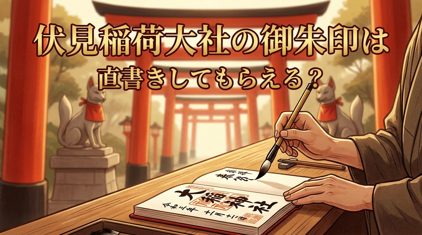 伏見稲荷大社の御朱印は直書きしてもらえる？