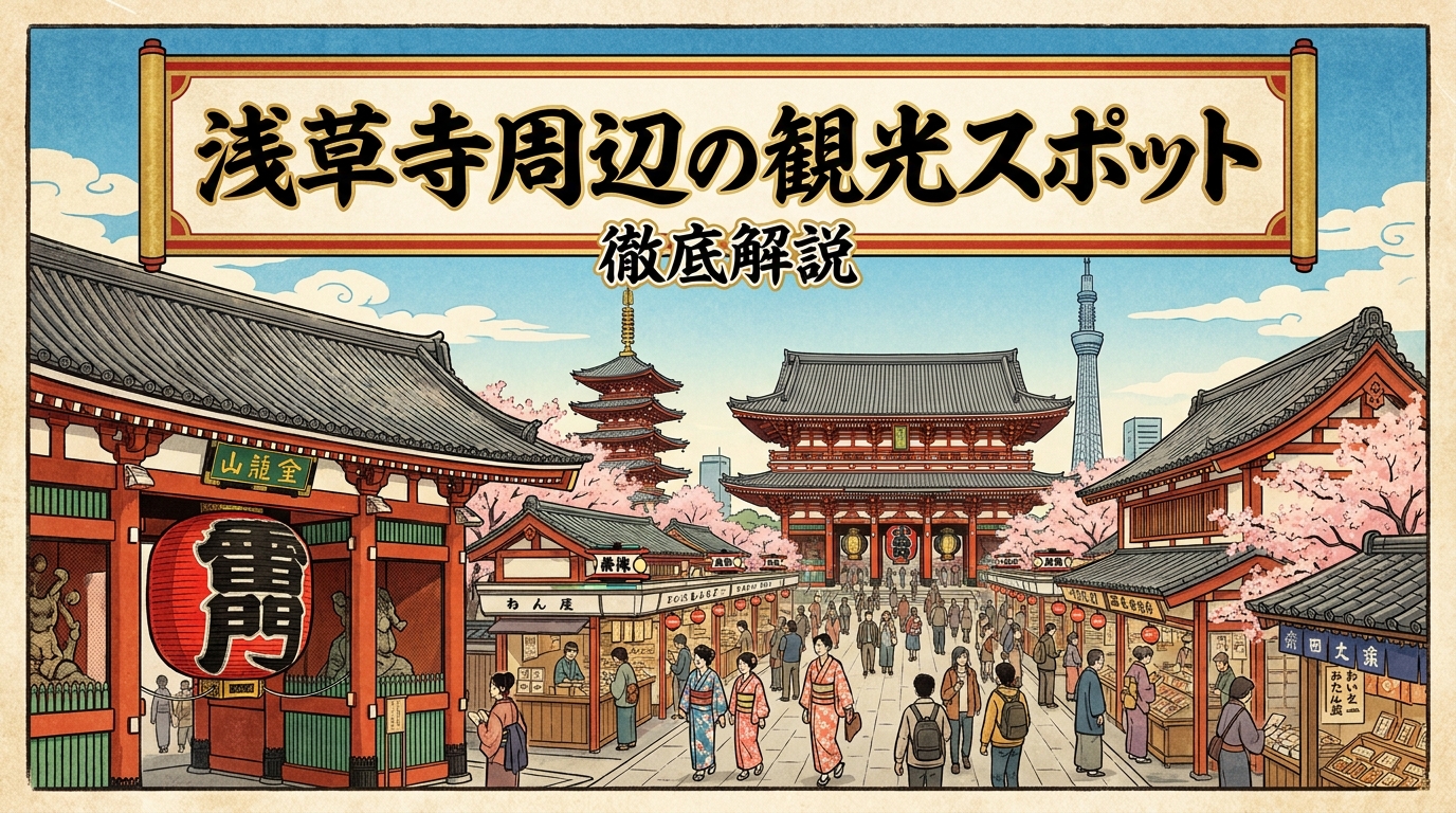 浅草寺周辺の観光スポットを徹底解説
