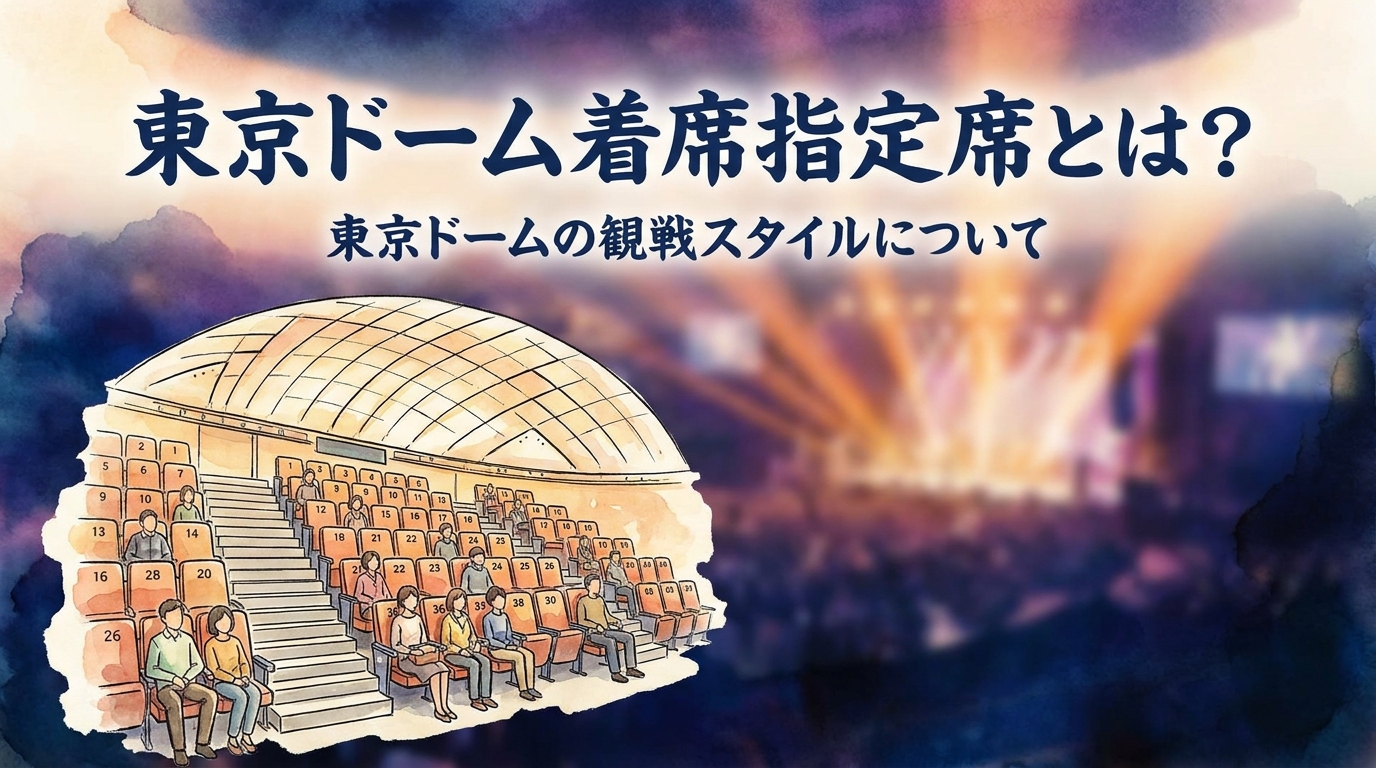 東京ドーム着席指定席とは？