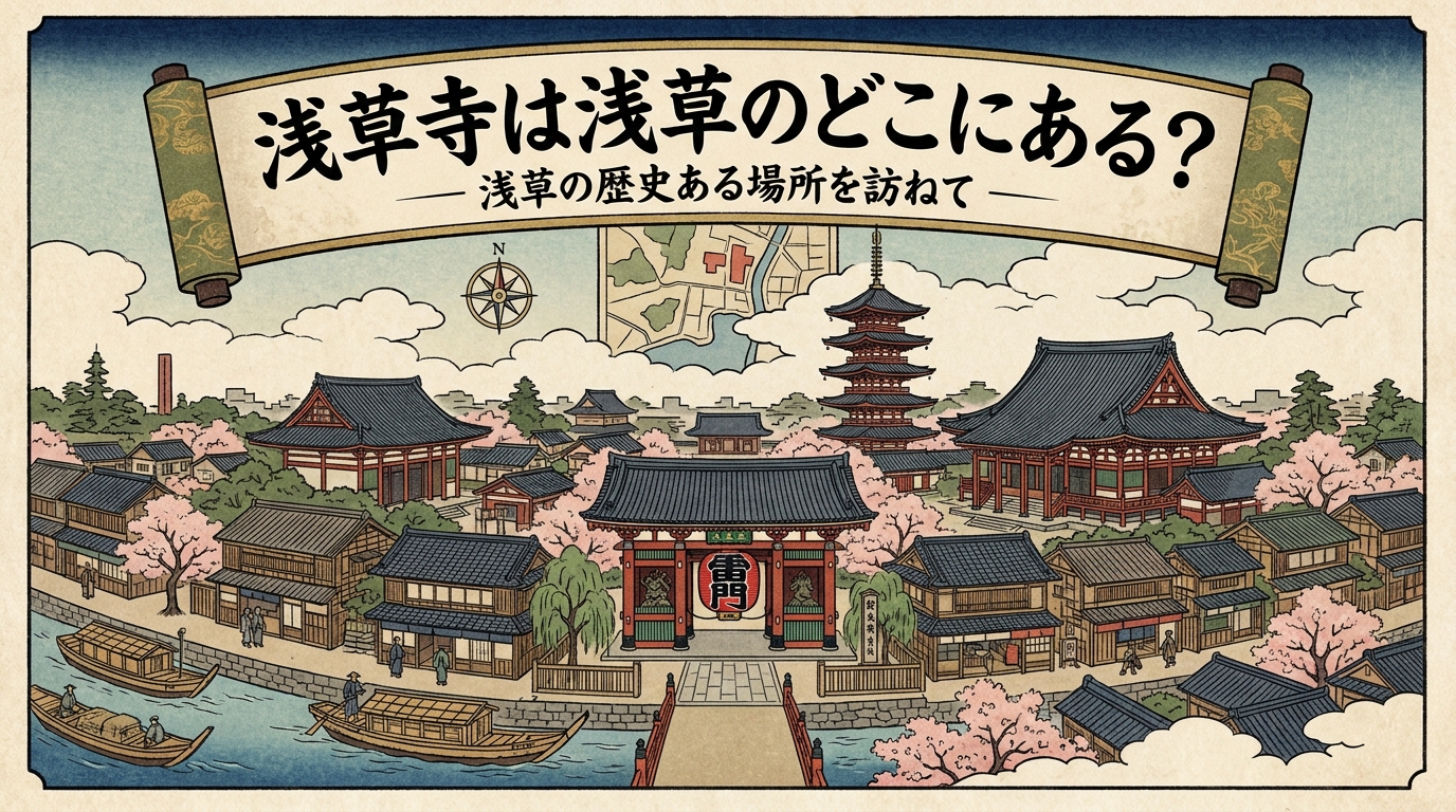 浅草寺は浅草のどこにある？