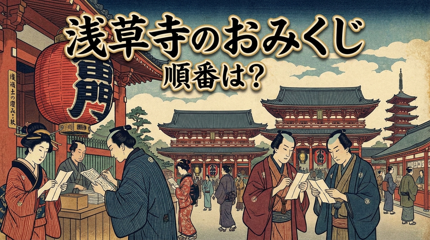 浅草寺のおみくじ順番は？