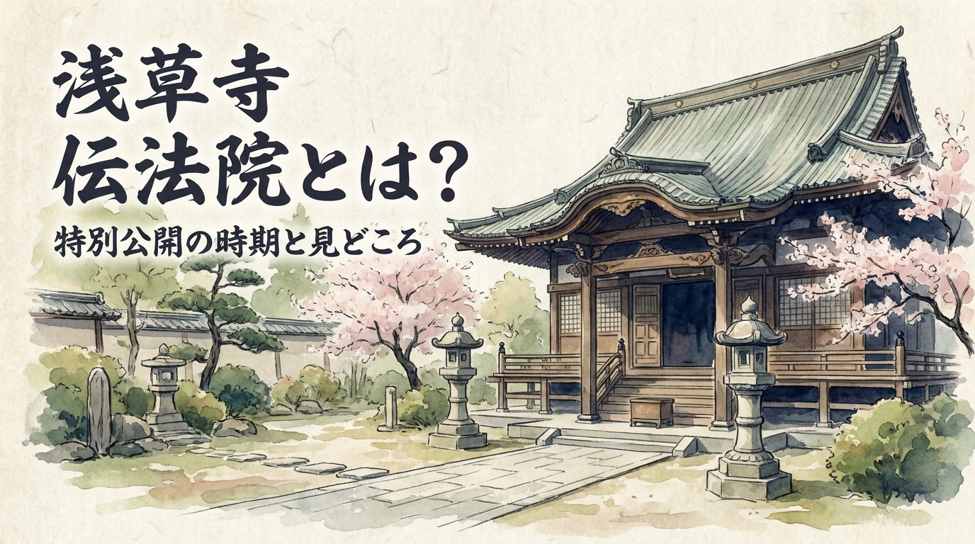浅草寺 伝法院とは？特別公開の時期と見どころ