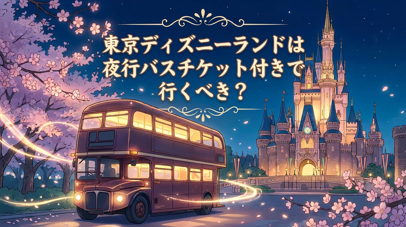 東京ディズニーランドは夜行バスチケット付きで行くべき？
